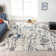 ARTWRKS Abstract Area Rug in Blues and Grays