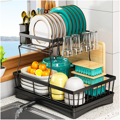 Metal Rectangle Utensil Storage Set
