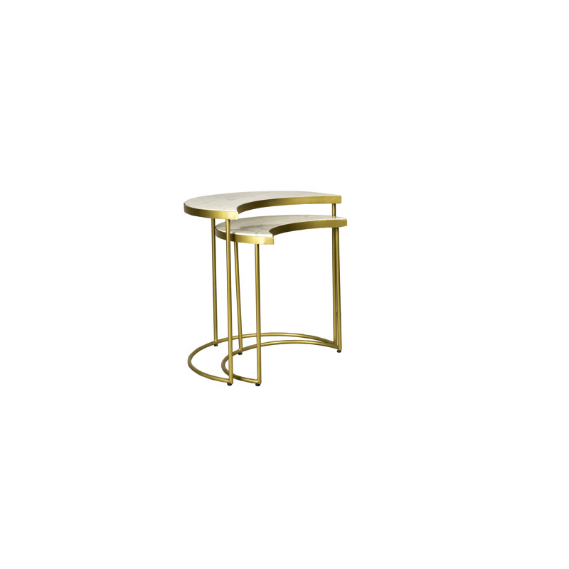 Elestine Marble Top Nesting Tables