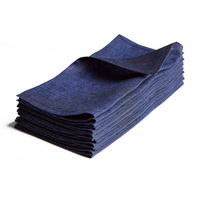 100% Pure Linen Cocktail Napkins - Athena
