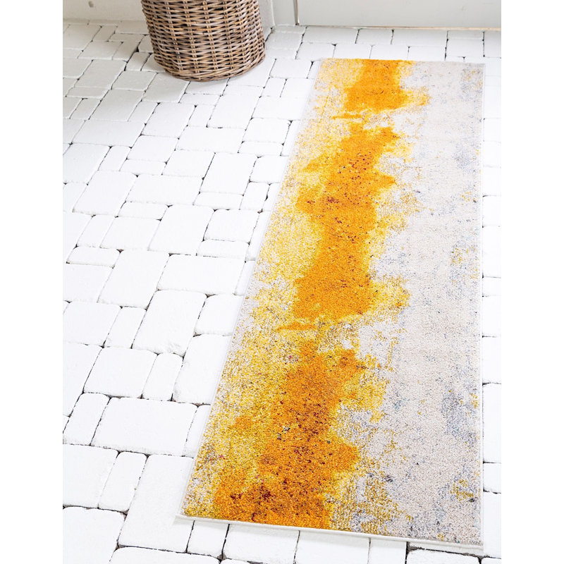 Abstract Indoor Rug, Runner 2'7" x 10'
