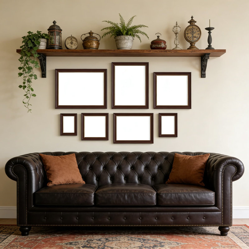 Solid Wood Picture Frame 11X11 With Plexiglass, 4 Pack Set For Wall Mounting Or Tabletop Display, Includes Mat For 8X8 And 4X4 Photos