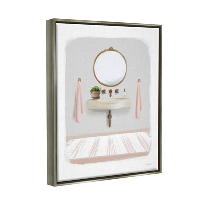 Scène de giclée de la salle de bain Cozy