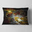 Coussin décoratif symétrique à motif floral fractal