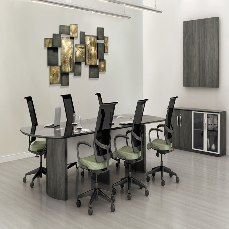 Plateau de table de conférence en stratifié Trigg, 3,6" H x 88" L x 51,8" D