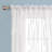 Jacquard Striped Design Rod Pocket Sheer Curtains (Set of 2)-1298866095-1298866067