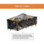 Grande housse de mobilier de patio grise