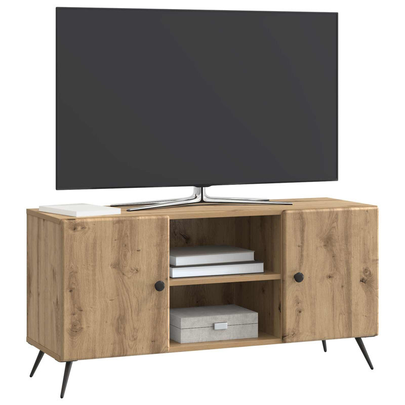 TV Stand, 50cm H x 102cm L x 34.5cm W, Artisan Oak