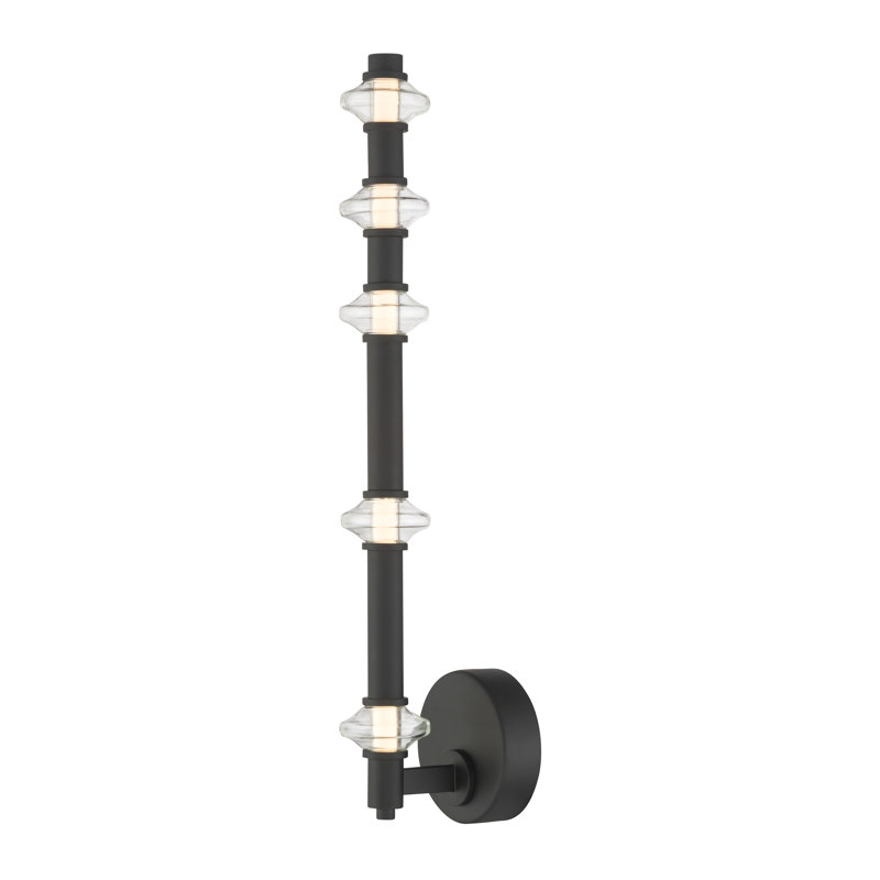 Pearl 21.5" High LED Wall Sconce, Black