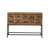 Retro Walnut Solid Wood Accent Cabinet