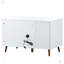 Table d'appoint pour chat avec 3 portes et salle de rangement pour chat-1332009053