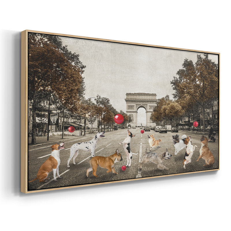 Ave des Champs - Toile tendue avec châssis tendue, prête à être accrochée, H 21 po x l 41 po, Naturel