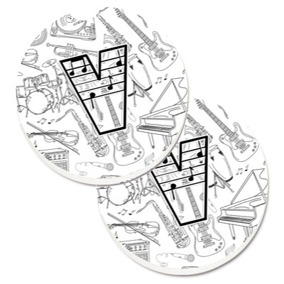 Sous-verre musical letter note