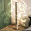 Lampes de plancher argentées en acier inoxydable