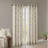 Fretwork Print Grommet Top Window Curtain Panel With Geometric Design And Light-Filtering Texture.-534900625-534900630