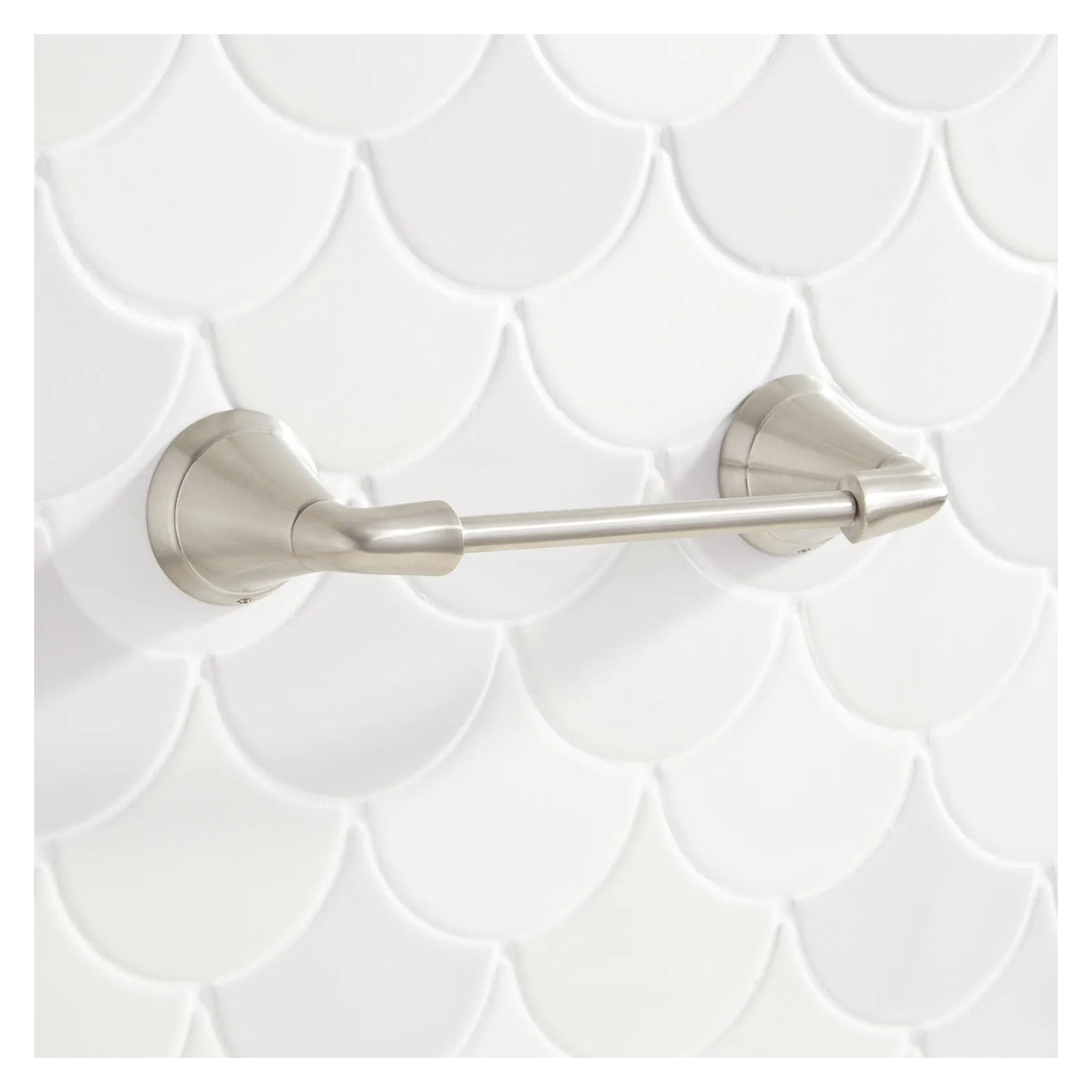 Provincetown Wall Mount Toilet Paper Holder, Brushed Nickel