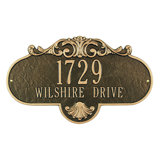 Rochelle 2-Line Wall Address Plaque