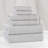 Amberg Viscose Cotton Blend Medium Weight Textured Ribbed 6 Piece Towel Set-106803647