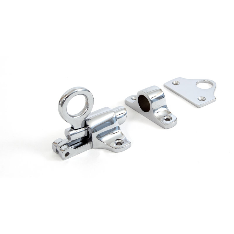 Fanlight Latch, Polished Chrome