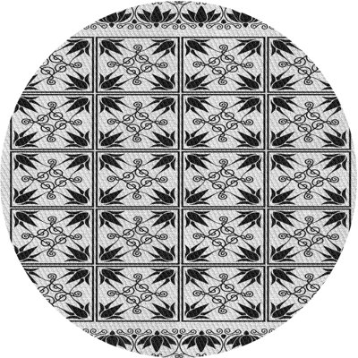 Tapis gris/bleu à tisser électrique