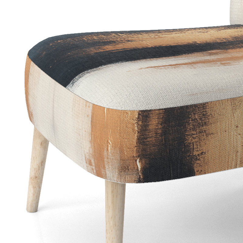 Chaise d'appoint abstraite moderne et transitionnelle - Chaise d'appoint Black Modern Shapes I
