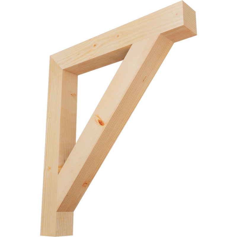 Support de bloc traditionnel, Douglas (lisse), H 34 po x l 3,5 po x P 30 po
