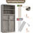 Tall Bathroom Cabinet, 51" h Freestanding Floor Storage Cabinet with Doors & 2 Drawers, Versatile Organizer for Bathroom, Living Room, Kitchen & Pantry-282758122