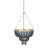 2-Tier Draped Wood Bead Chandelier-923581451