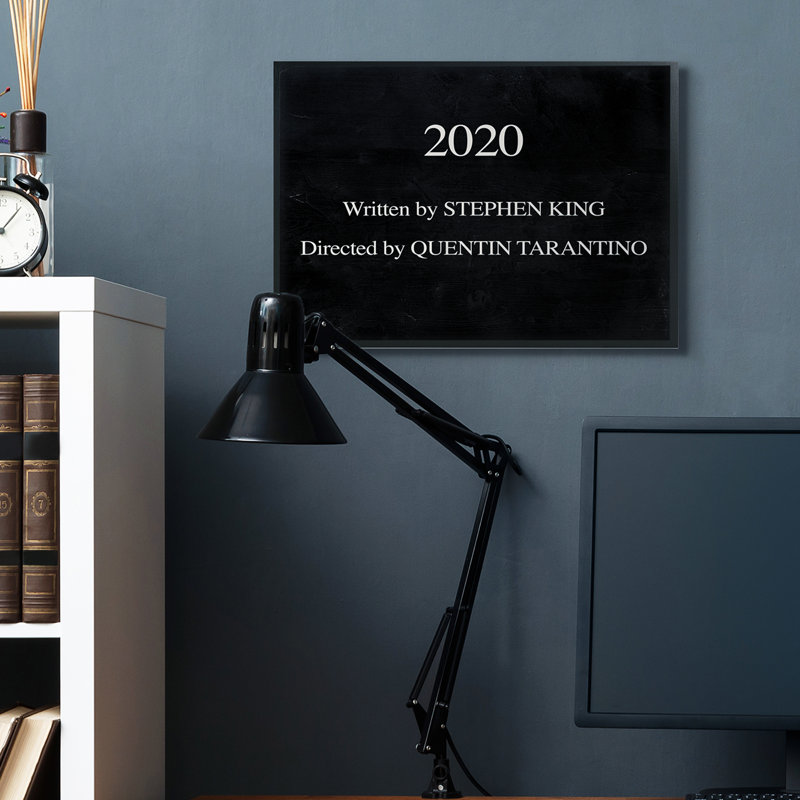«2020 By King And Taratino», H 24 po x l 30 po, Giclée encadrée noir minuit