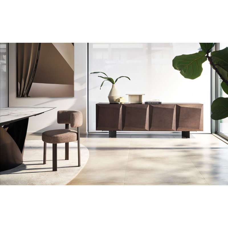Buffets Alterego, H 31,13 po x l 95 po x P 19,75 po, Bronze mat brossé / fumée