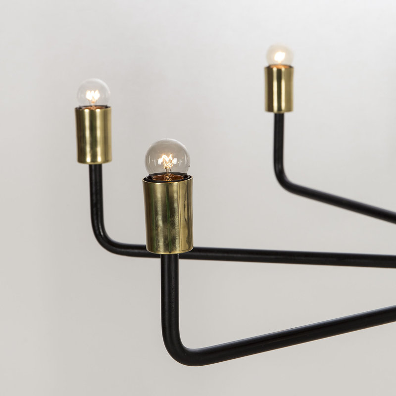 Nellcote 8 - Light Chandelier, Brass
