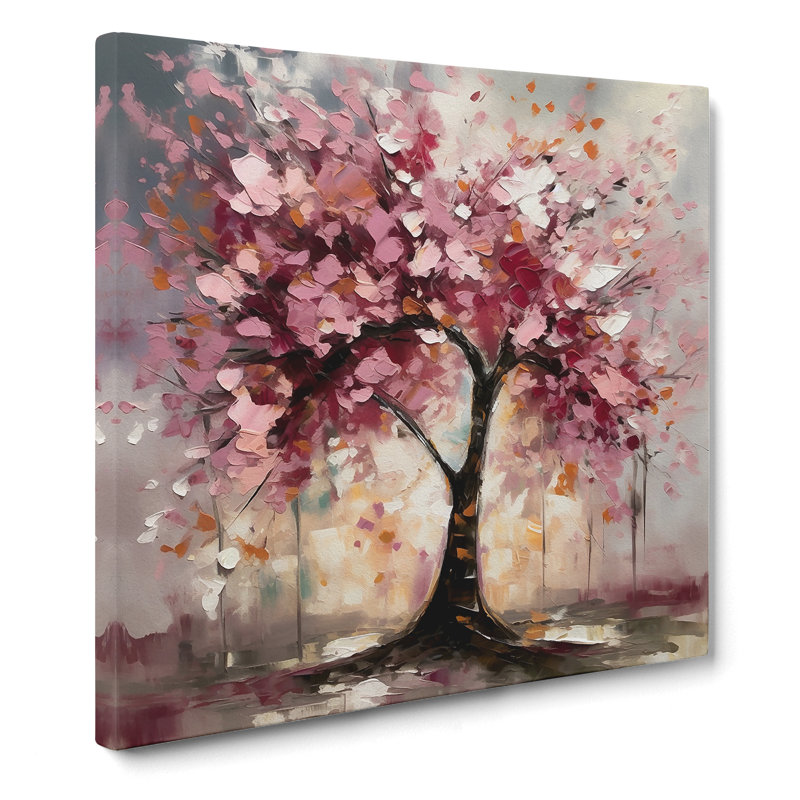 Cherry Blossom Tree Expressionism No.4 - Print, 50cm H x 50cm W x 3cm D