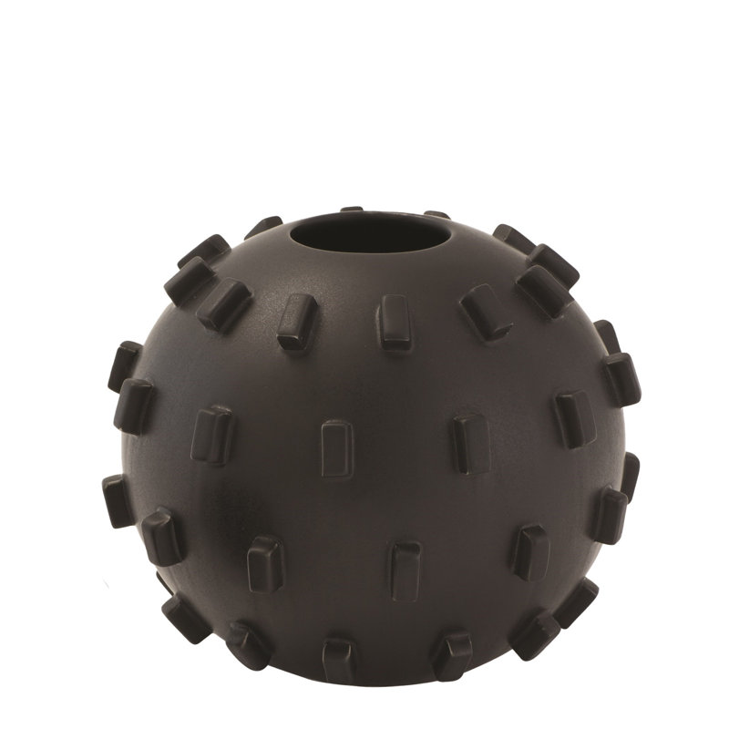 Thielo Vase, 6.5" H x 7.5" W x 7.5" D, Matte Black