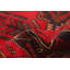 Tapis rouge foncé Lynnisha 3 pi 7 po x 6 pi 3 po