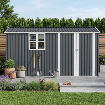 8X12 Ft Patio Shed With Metal Foundation