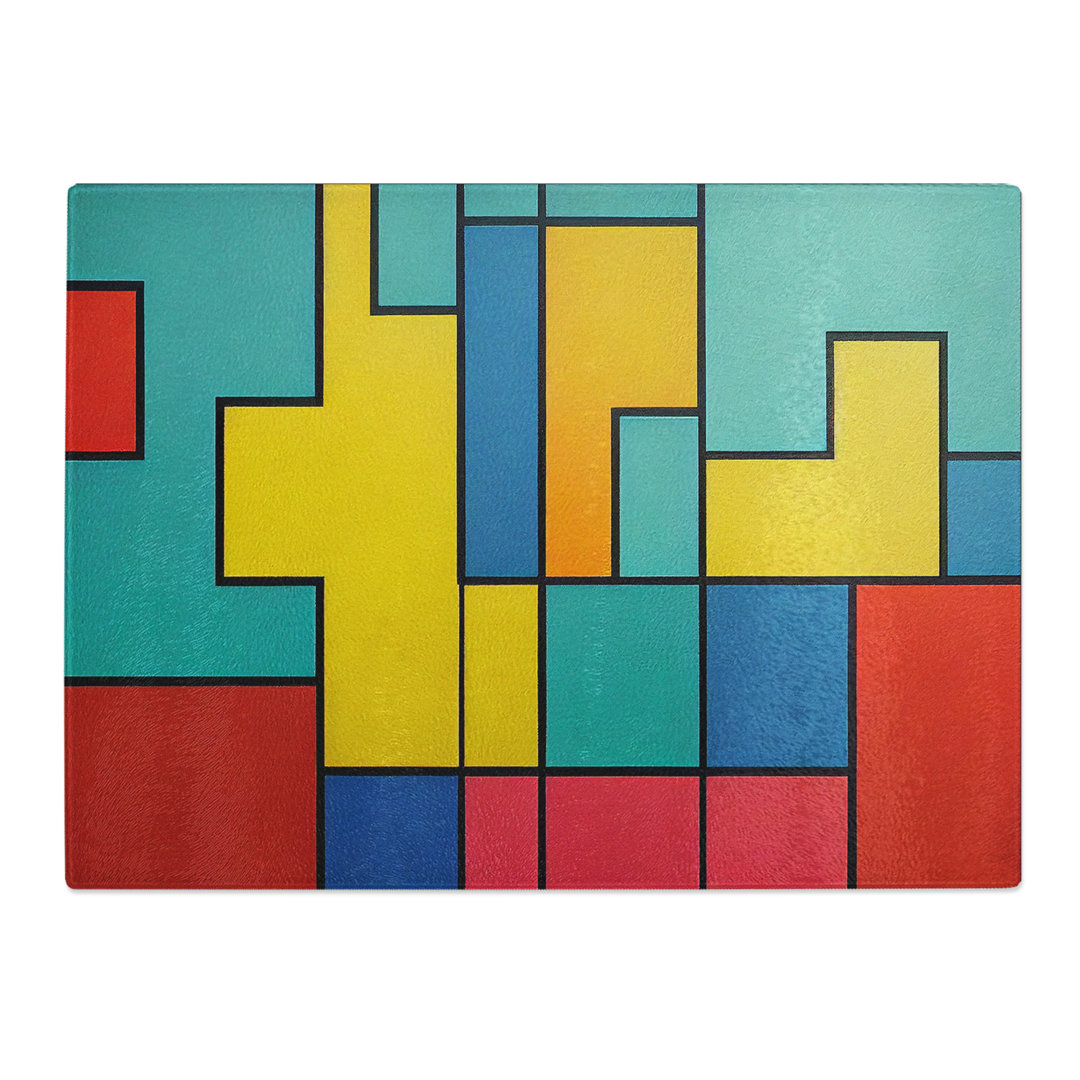 Cubism Art Abstract Vol.2  Glass Chopping Board