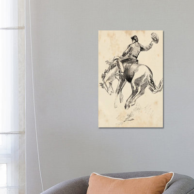 King Of The Rodeo II by Jennifer Paxton Parker - Wrapped Canvas Print