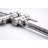 Stainless Steel Tub Faucet With 3.44 In. Height And 13.23 Width 30 Depth Filler Hand Shower In