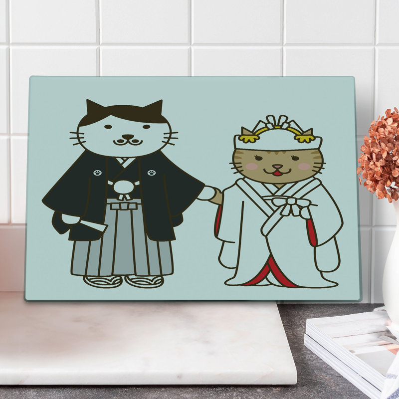 Planche à découper en verre pour chat east urban home