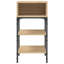 Dungall 35cm W Iron Bedside Table-1133635095
