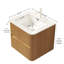 Meuble-lavabo mural moderne avec lavabo, grain de bois naturel, solution de rangement compacte