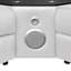 Canapé modulaire Nova avec 1 console (lampe de lecture), coin avec haut-parleur Bluetooth, armoire à vin à DEL et à levage - Blanc