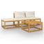 Chaise longue 4 pièces avec coussins-2116909144