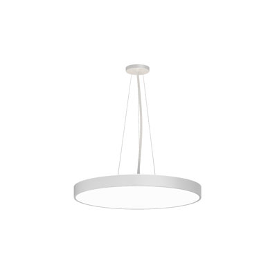 Rhythm Essentials Pendant Round - 24" W - Direct/Indirect - White