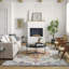 Traditional Rug, Bordered Floral Stain Resistant Easy to Clean Rug For Living Room, Dining Room, Bedroom-2022006209