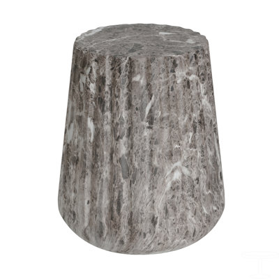 Outdoor Cleme Carved Side Table