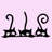 Metal 3 Cats Wall Decor