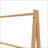 Bamboo Towel Rack Freestanding with Bottom Storage Shelf Outdoor Indoor | Neutral | Bathroom