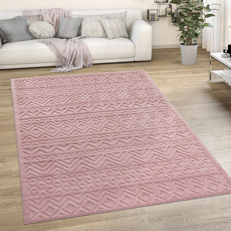 Holsworthy Solid Colour Indoor / Outdoor Area Rug, Rectangular 60 x 100cm