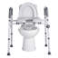 Siège de toilette surélevé avec accoudoirs, capacité de charge de 400 lb, hauteur et largeur réglables, siège de toilette surélevé avec poignées pour les personnes âgées, personnes âgées, personnes à mobilité réduite, personnes à mobilit?